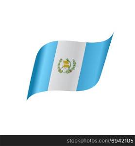 Guatemala flag, vector illustration. Guatemala flag, vector illustration on a white background