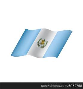 Guatemala flag, vector illustration. Guatemala flag, vector illustration on a white background