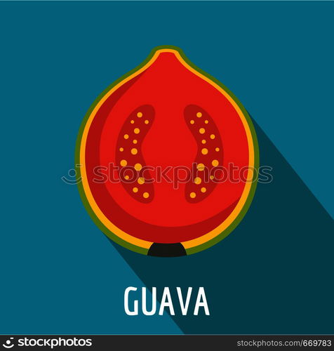 Guava icon. Flat illustration of guava vector icon for web. Guava icon, flat style