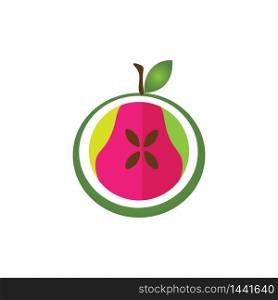 guava illustration logo vector