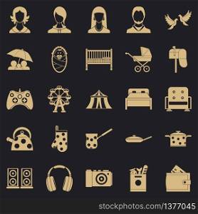 Guest icons set. Simple set of 25 guest vector icons for web for any design. Guest icons set, simple style