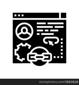 guest post service glyph icon vector. guest post service sign. isolated contour symbol black illustration. guest post service glyph icon vector illustration
