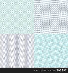 Guilloche wavy vector textures for diplomas, currency, banknotes and vouchers. Guilloche wavy vector textures for diplomas, currency, banknotes and vouchers. Structure continuity watermark illustration