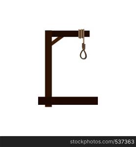 Guillotine vector flat icon execution death cutter. Equipment old illustration symbol tool punishment medieval