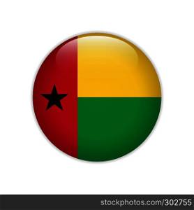 Guinea-Bissau flag on button
