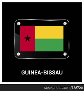 Guinea-Bissau flags design vector