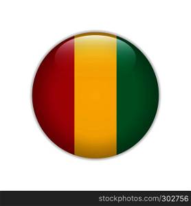 Guinea flag on button