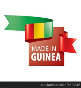 guinea flag, vector illustration on a white background.. guinea flag, vector illustration on a white background