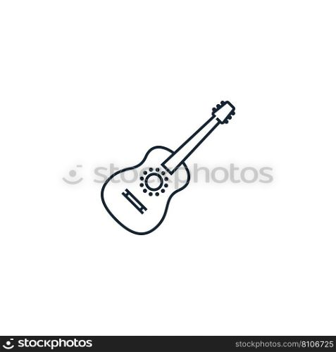 Guitar creative icon from music icons collection Vector Image