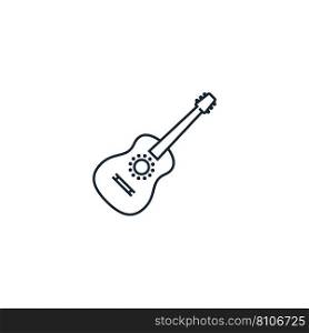 Guitar creative icon from music icons collection Vector Image