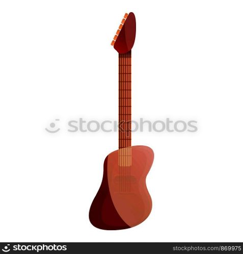 Guitar icon. Cartoon of guitar vector icon for web design isolated on white background. Guitar icon, cartoon style