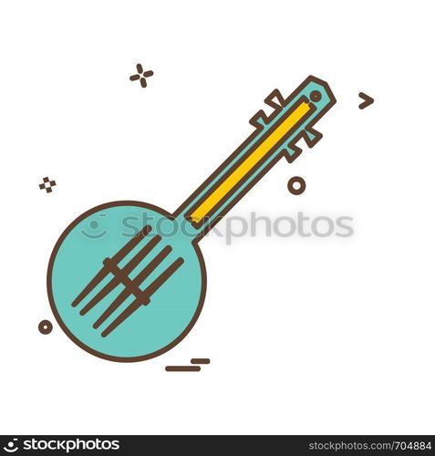 Guitar icon design vector