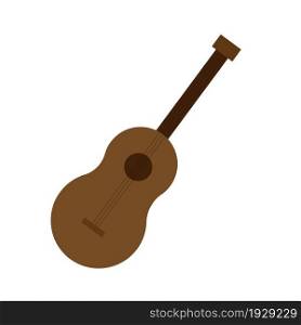 Guitar icon. Music background. Acoustic instrument. Sound record concept. Hand drawn. Vector illustration. Stock image. EPS 10.. Guitar icon. Music background. Acoustic instrument. Sound record concept. Hand drawn. Vector illustration. Stock image.