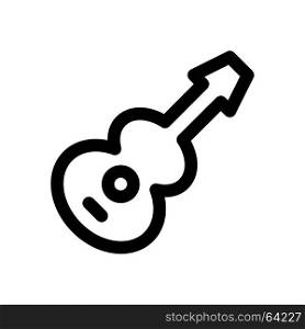 guitar, Icon on isolated background