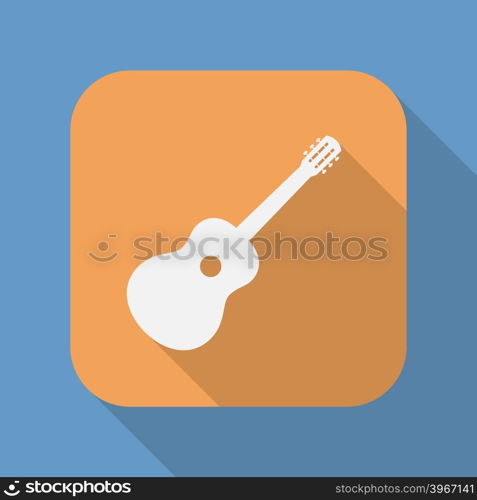 Guitar icon symbol, sign. Guitar logo template