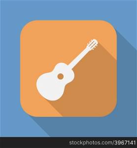 Guitar icon symbol, sign. Guitar logo template