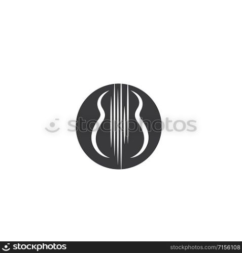 Guitar icon Vector Illustration design Logo template