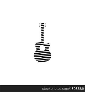 Guitar logo template vector icon design