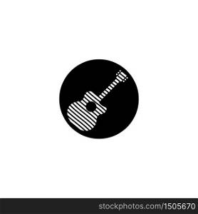 Guitar logo template vector icon design