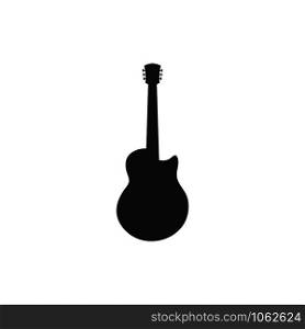 Guitar logo template vector icon illustration design