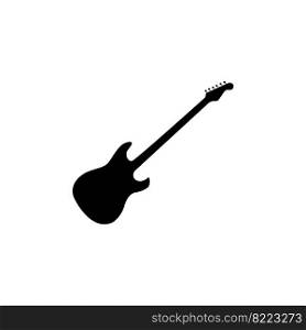 Guitar logo template vector icon illustration design