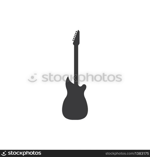 Guitar logo vector template