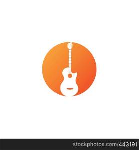 Guitar logo vector template