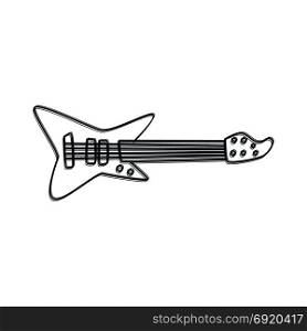 guitar music instrument doodle sketch cartoon vector. guitar music instrument doodle sketch cartoon vector art