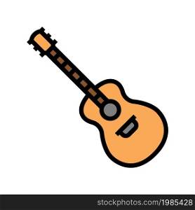 guitar musical instrument color icon vector. guitar musical instrument sign. isolated symbol illustration. guitar musical instrument color icon vector illustration