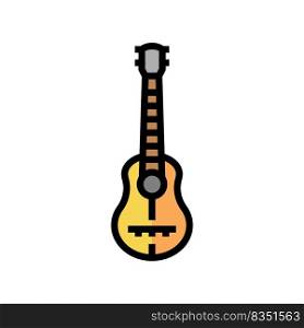 guitar musician instrument color icon vector. guitar musician instrument sign. isolated symbol illustration. guitar musician instrument color icon vector illustration
