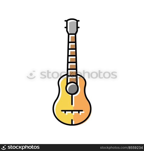 guitar musician instrument color icon vector. guitar musician instrument sign. isolated symbol illustration. guitar musician instrument color icon vector illustration