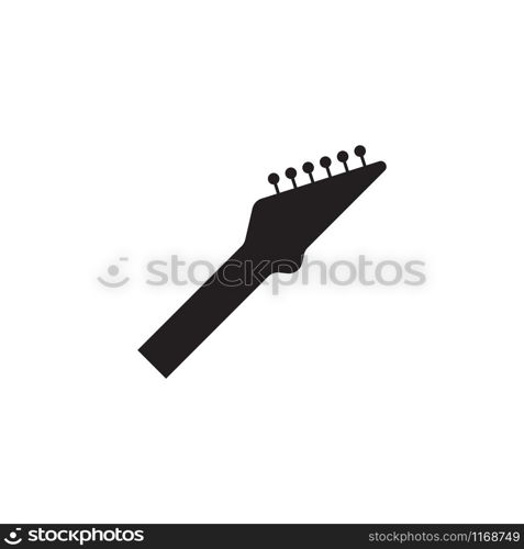 Guitar neck icon design template vector isolated