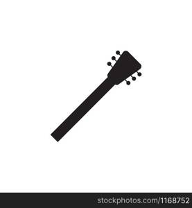 Guitar neck icon design template vector isolated