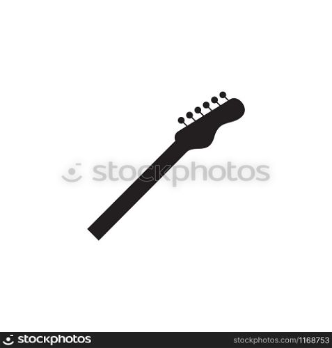 Guitar neck icon design template vector isolated