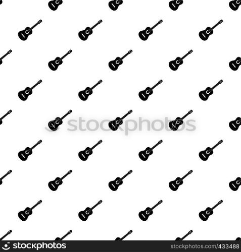 Guitar pattern seamless in simple style vector illustration. Guitar pattern vector