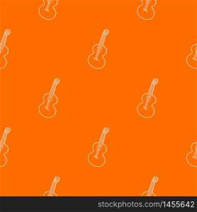 Guitar pattern vector orange for any web design best. Guitar pattern vector orange