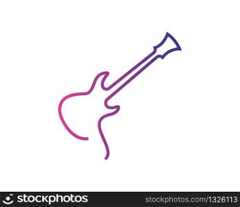 Guitar vector icon illustration design