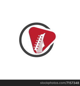 Guitar vector icon illustration design template