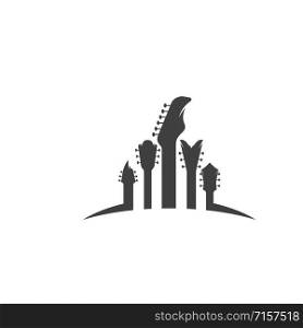 Guitar vector icon illustration design template