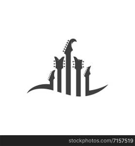 Guitar vector icon illustration design template
