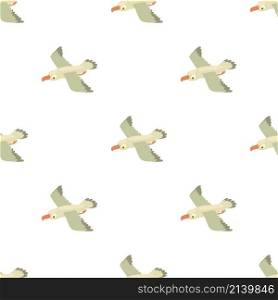 Gull pattern seamless background texture repeat wallpaper geometric vector. Gull pattern seamless vector