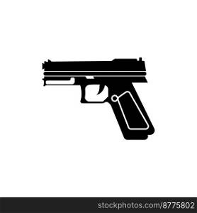 Gun Icon. Weapon Vector. Military Equipment Illustration Logo Template.