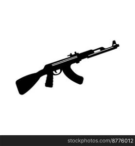 Gun Icon. Weapon Vector. Military Equipment Illustration Logo Template.