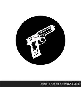 Gun logo vector illustration design template.