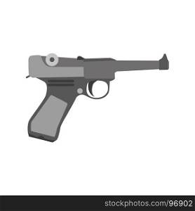 Gun retro vector vintage cowboy art gangster illustration revolver man design pistol mafia weapon