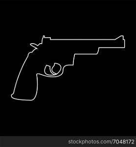Gun revolver icon .