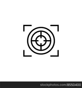 Gun target icon vector illustration template design