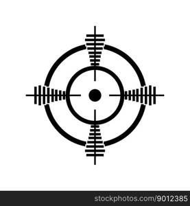 Gun target icon vector illustration template design