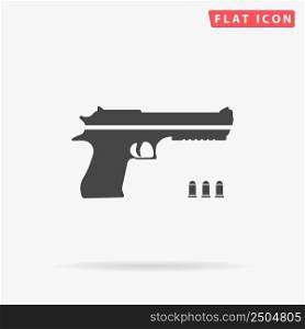 Guns and weapons flat vector icon. Hand drawn style design illustrations.. Guns and weapons flat vector icon. Hand drawn style design illustrations