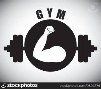 Gym design vector image